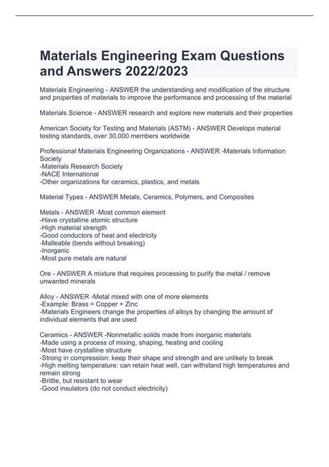 materials engineer exam|Iba pa.